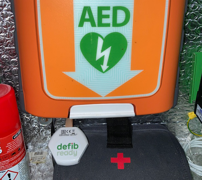 Tracker in place on public defib